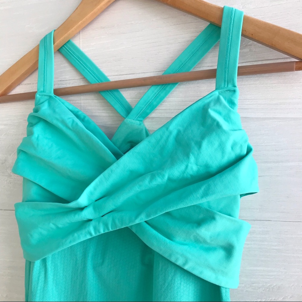 {Lululemon} Wrap It Up in Bali Breeze cross-over top tank, 6 - Picture 2 of 5